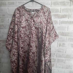 Vintage Winlar One Size Cheetah Print Kaftan Lounge Worthy